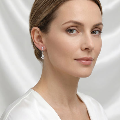 Auskaru klipši "Geometric Glow"