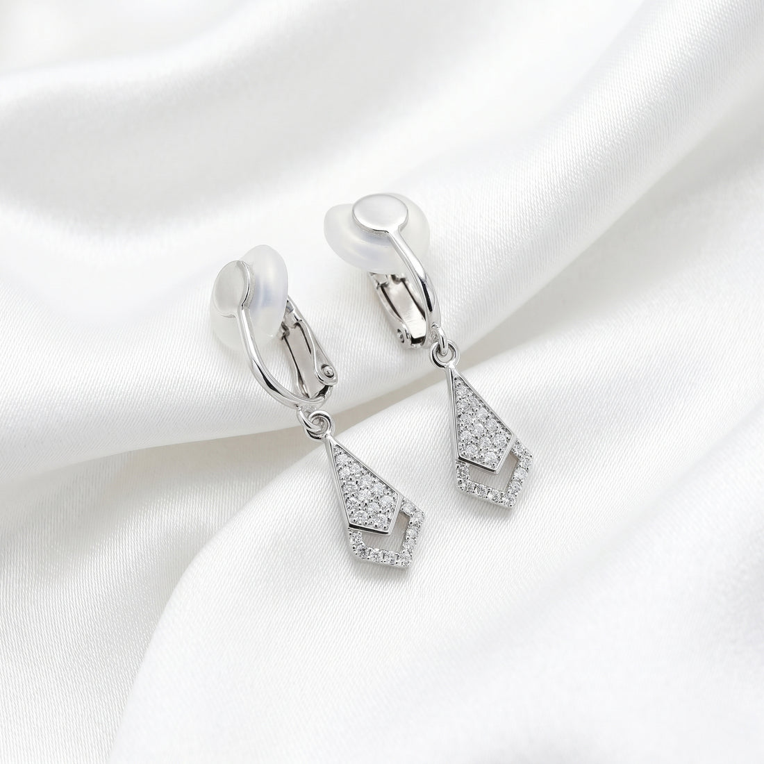 Auskaru klipši "Geometric Glow"