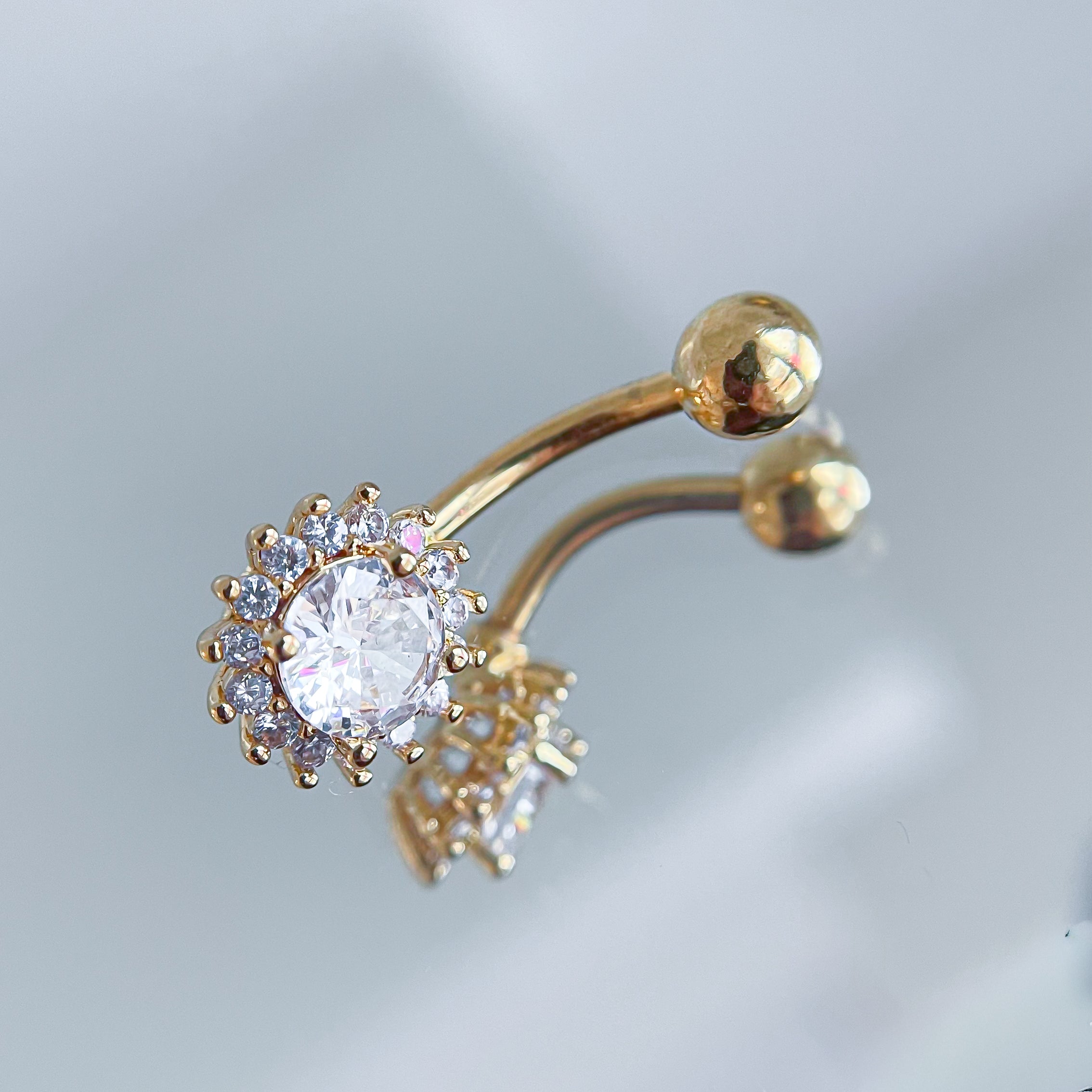 Nabas pīrsings &quot;Kristāla ziediņš&quot;