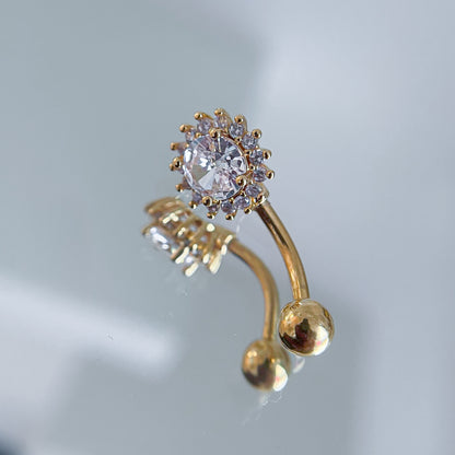 Nabas pīrsings &quot;Kristāla ziediņš&quot;