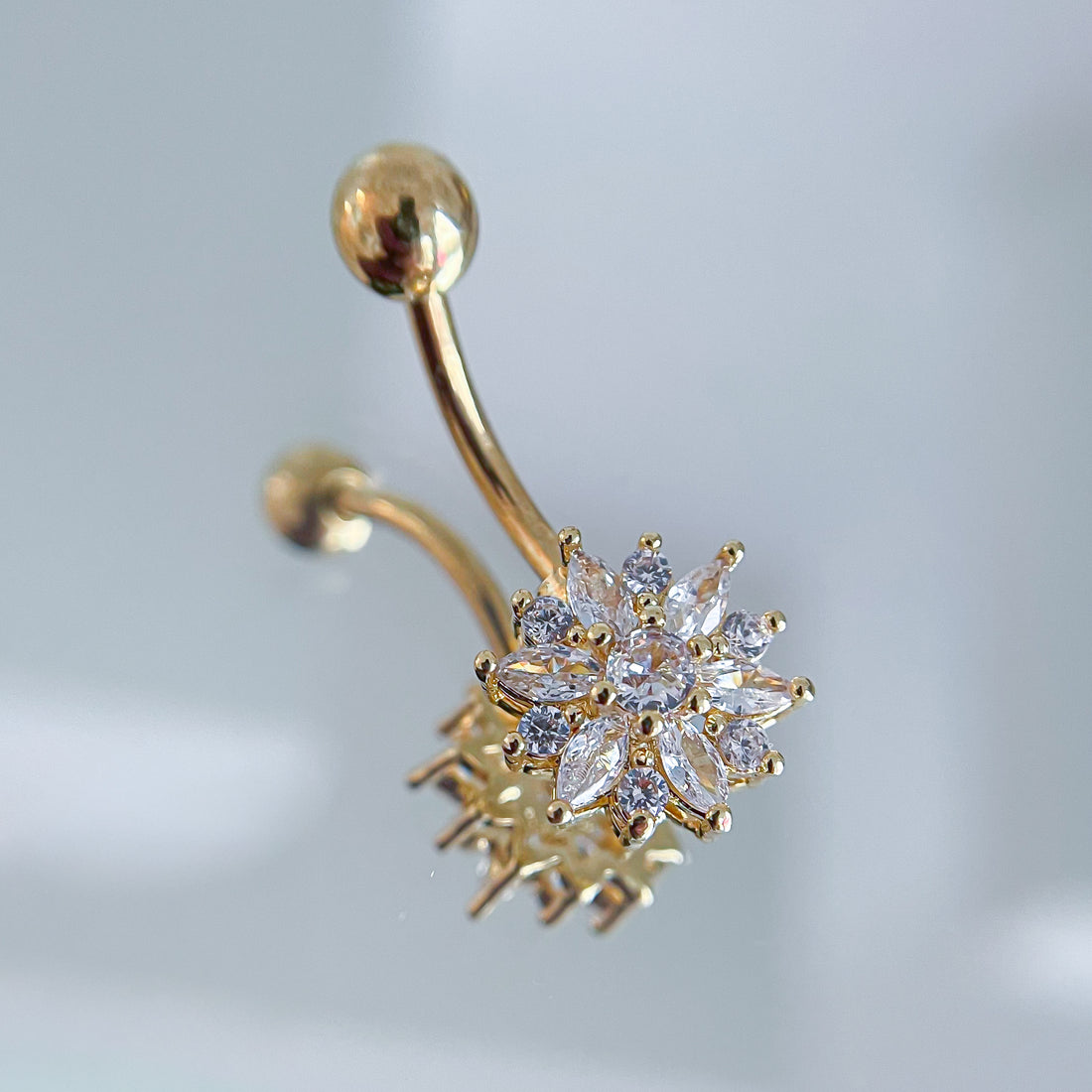 Nabas pīrsings &quot;Zieds&quot;