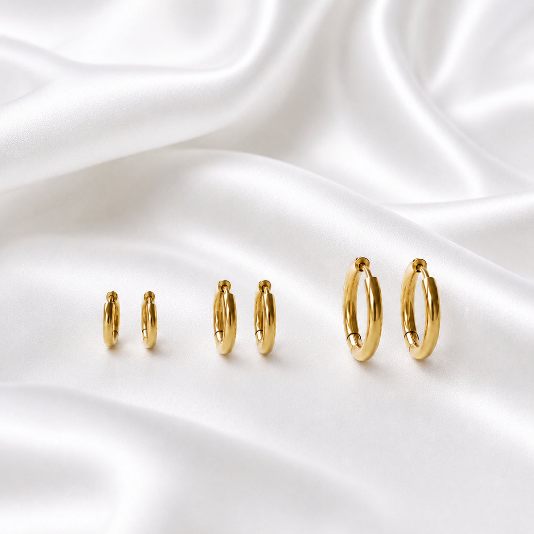 Auskaru komplekts Trio Gold Hoop