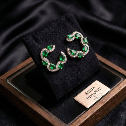 LUX auskari "Imperial Emerald"