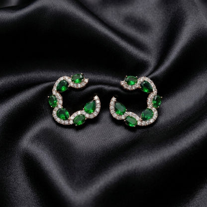 LUX auskari "Imperial Emerald"