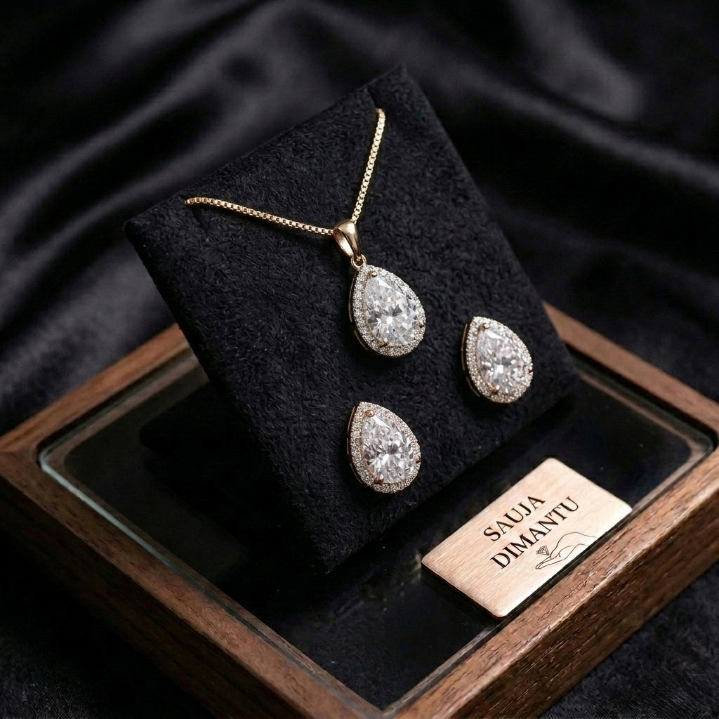 LUX rotu komplekts "Crystal Teardrop"