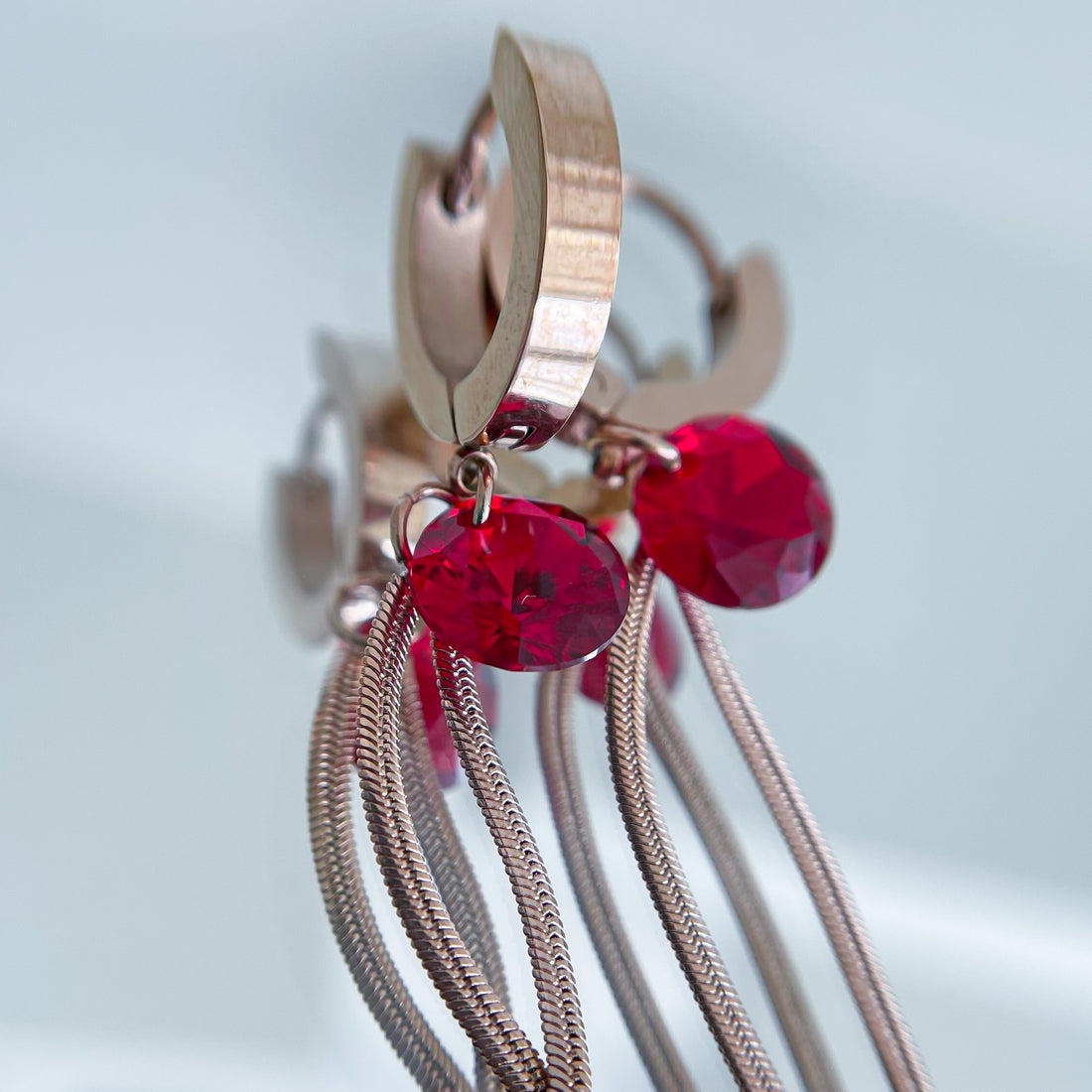 Earrings Flow Red MEGA SALE