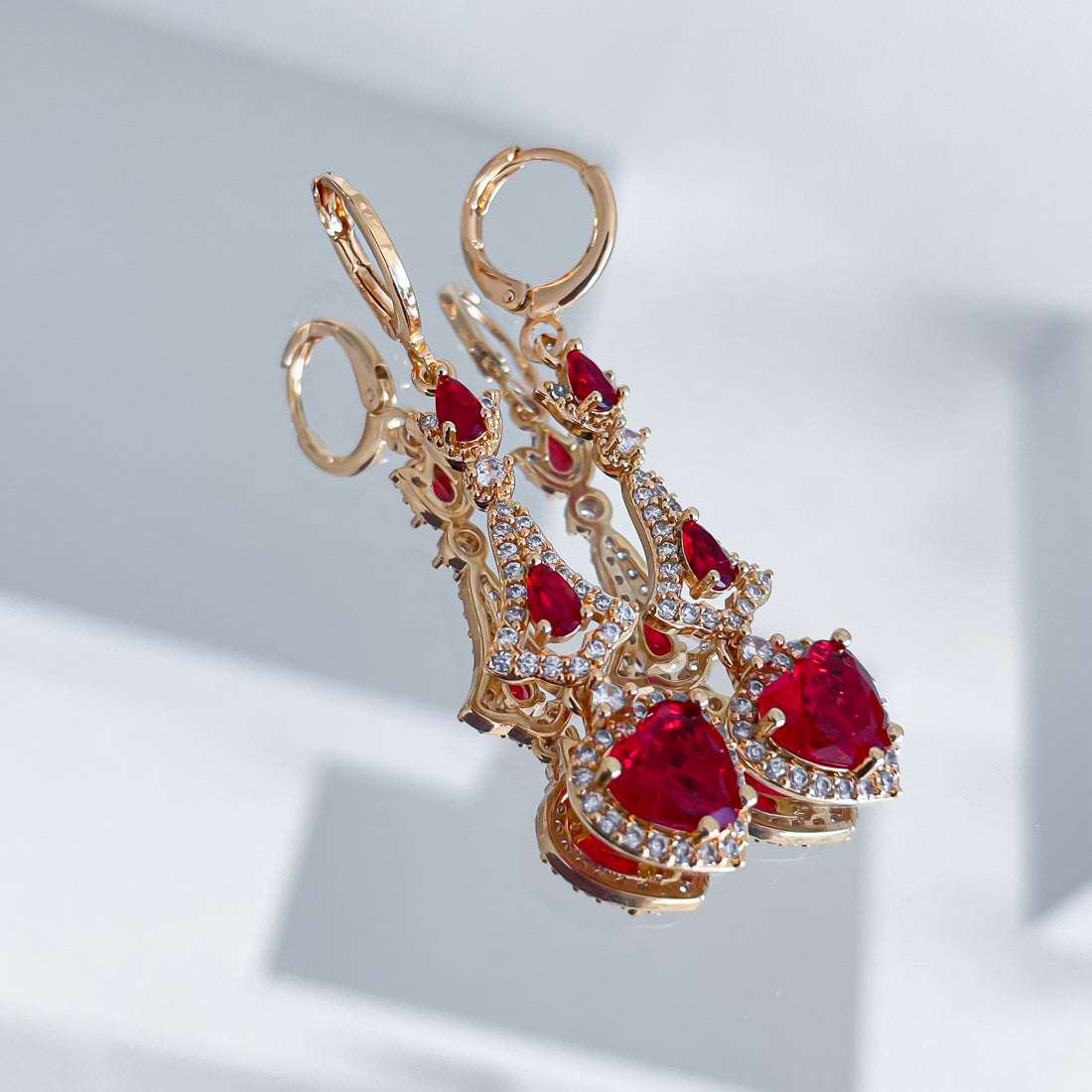 Auskari Red Hearts