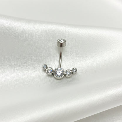 Nabas pīrsings "Kristāla ieloks"