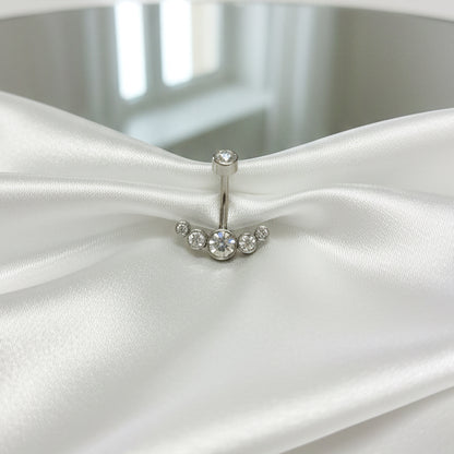 Nabas pīrsings "Kristāla ieloks"