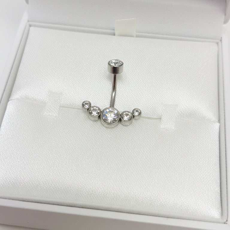 Nabas pīrsings "Kristāla ieloks"