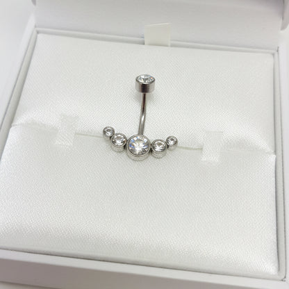 Nabas pīrsings "Kristāla ieloks"