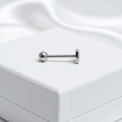 Pīrsings mēlei gaišā "Sirds"