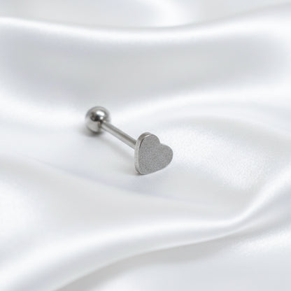 Pīrsings mēlei gaišā "Sirds"