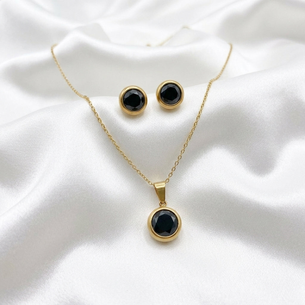 Rotu komplekts "Rīta mirdzums" melns