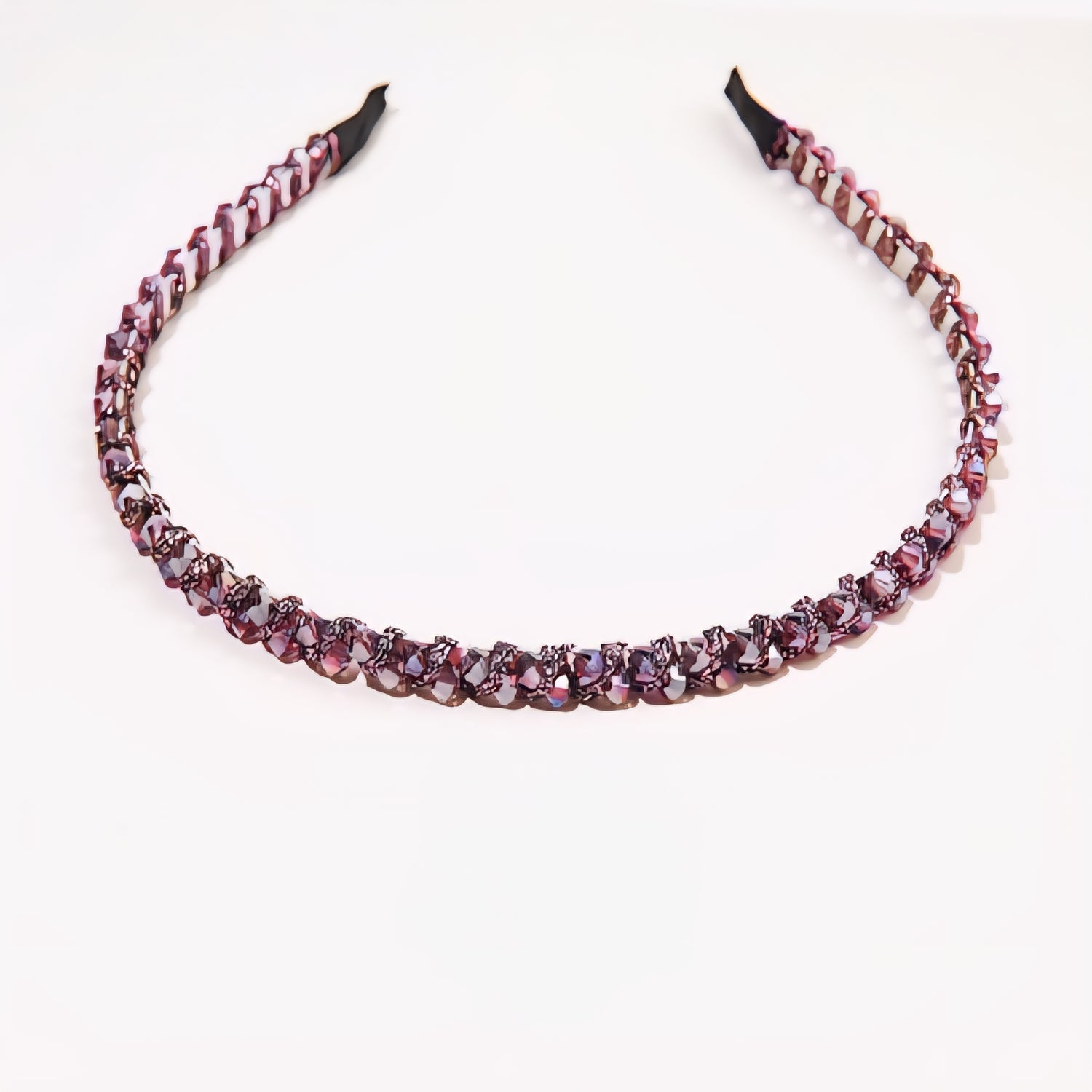 Matu stīpiņa "Mazie elegantie kristāls" violeta