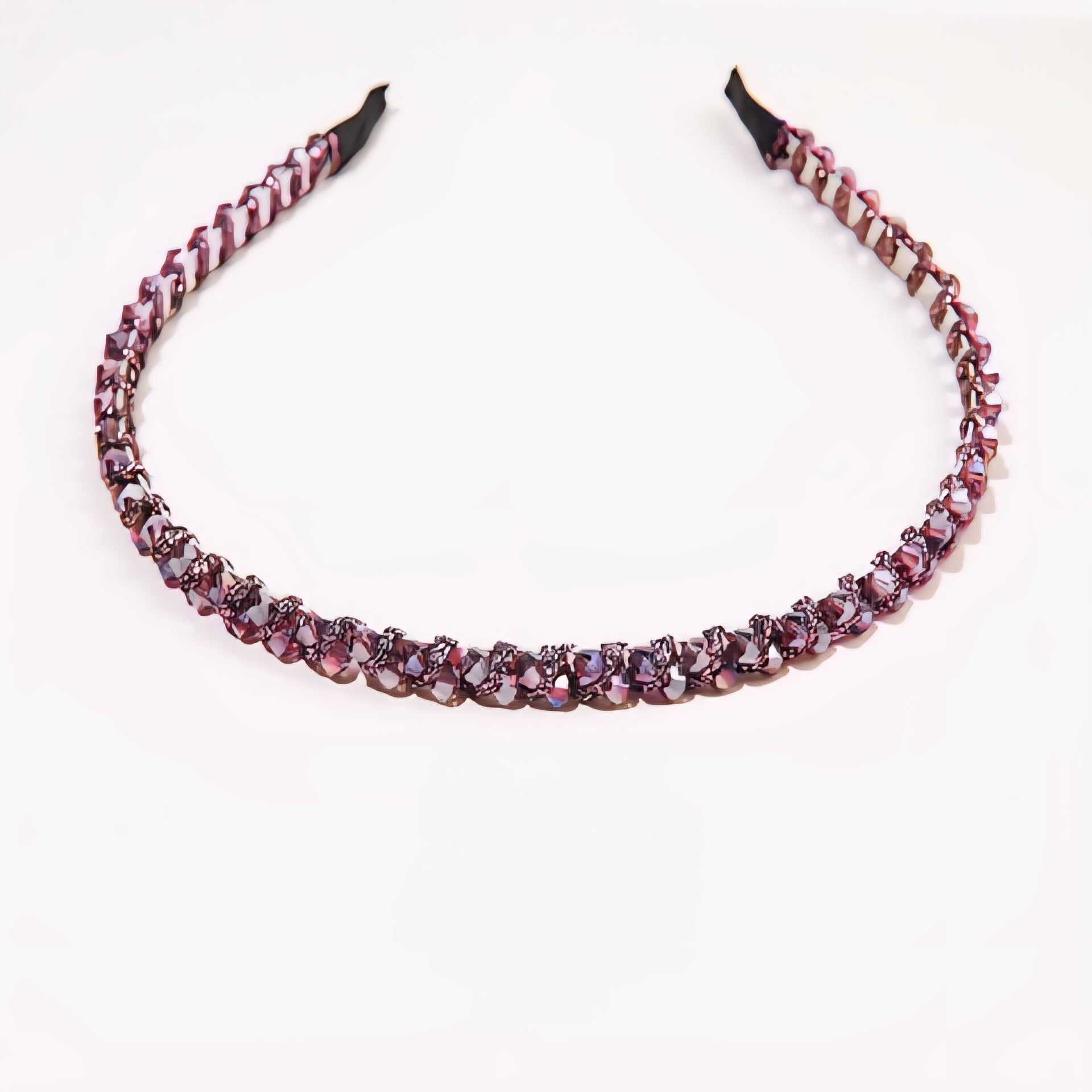 Matu stīpiņa "Mazie elegantie kristāls" violeta