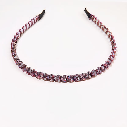 Matu stīpiņa "Mazie elegantie kristāls" violeta