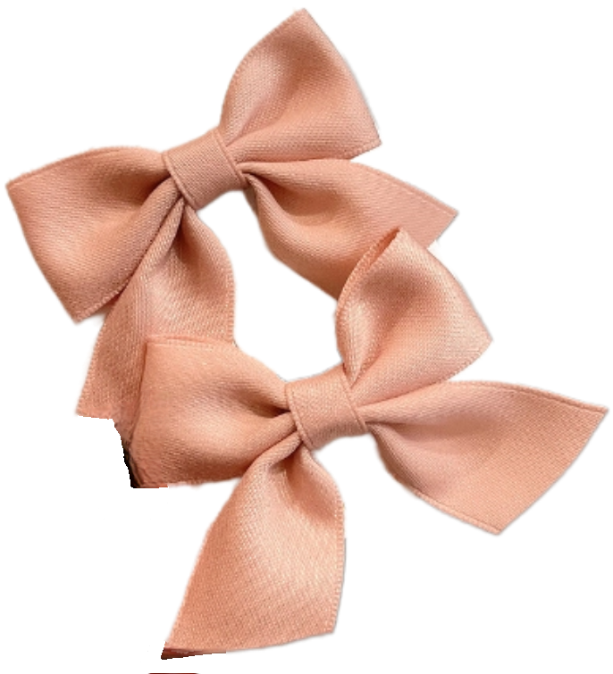 Matu sprādzes "Rozā satīna" 2 gab