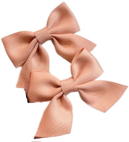 Matu sprādzes "Rozā satīna" 2 gab