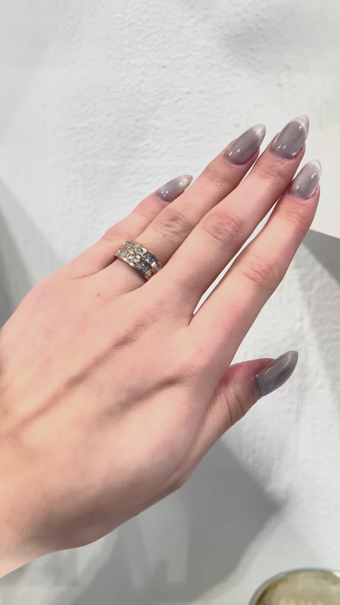 Gredzens "Divas kristālu rindas"