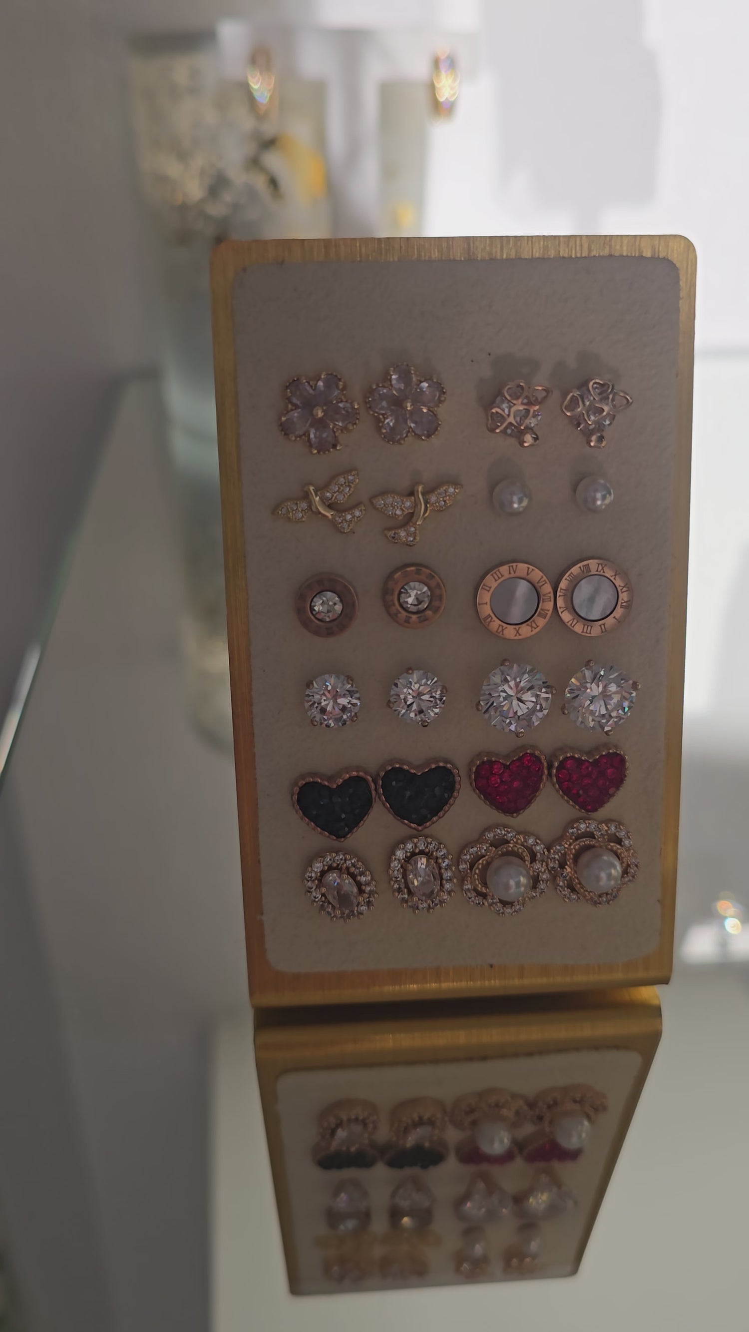 Auskari &quot;Crystal pearl&quot;