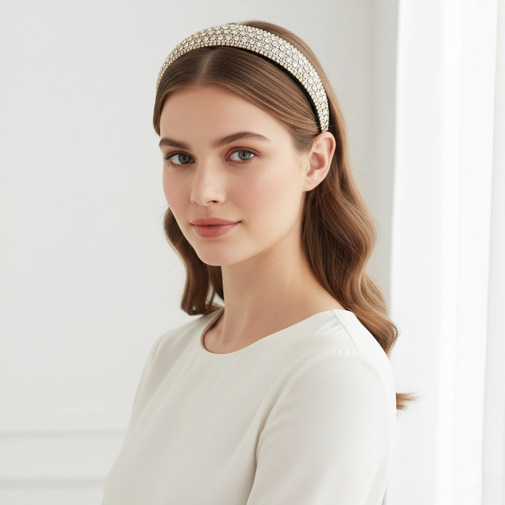 Matu stīpiņa &quot;Karalienes mirdzums&quot; dzidra vai AB crystal