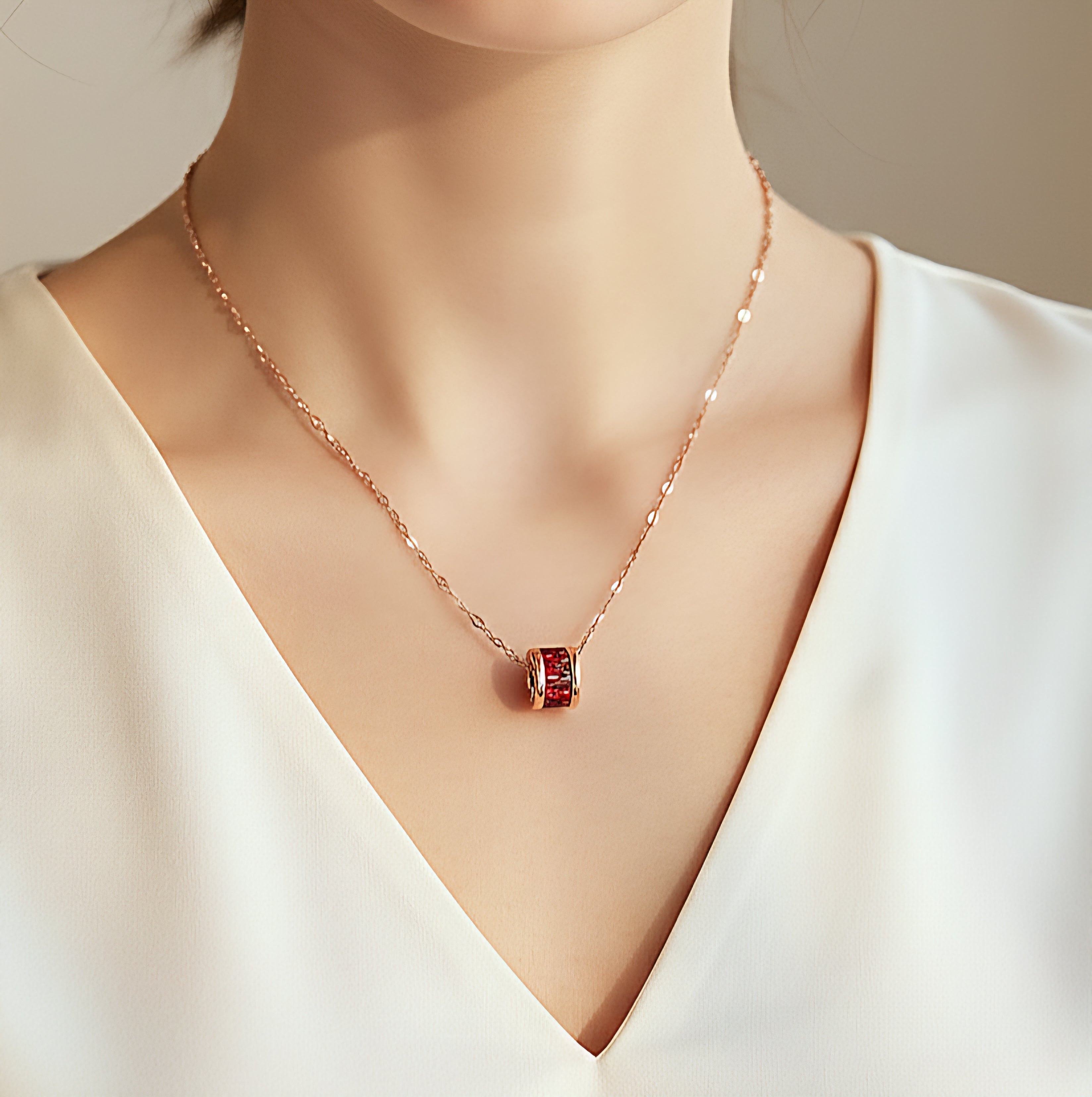 Kaklarota Swirl sarkana