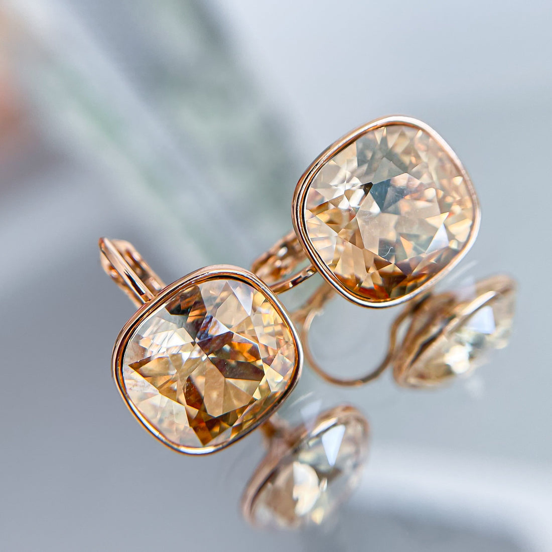 Auskari Stella champagne MEGA SALE