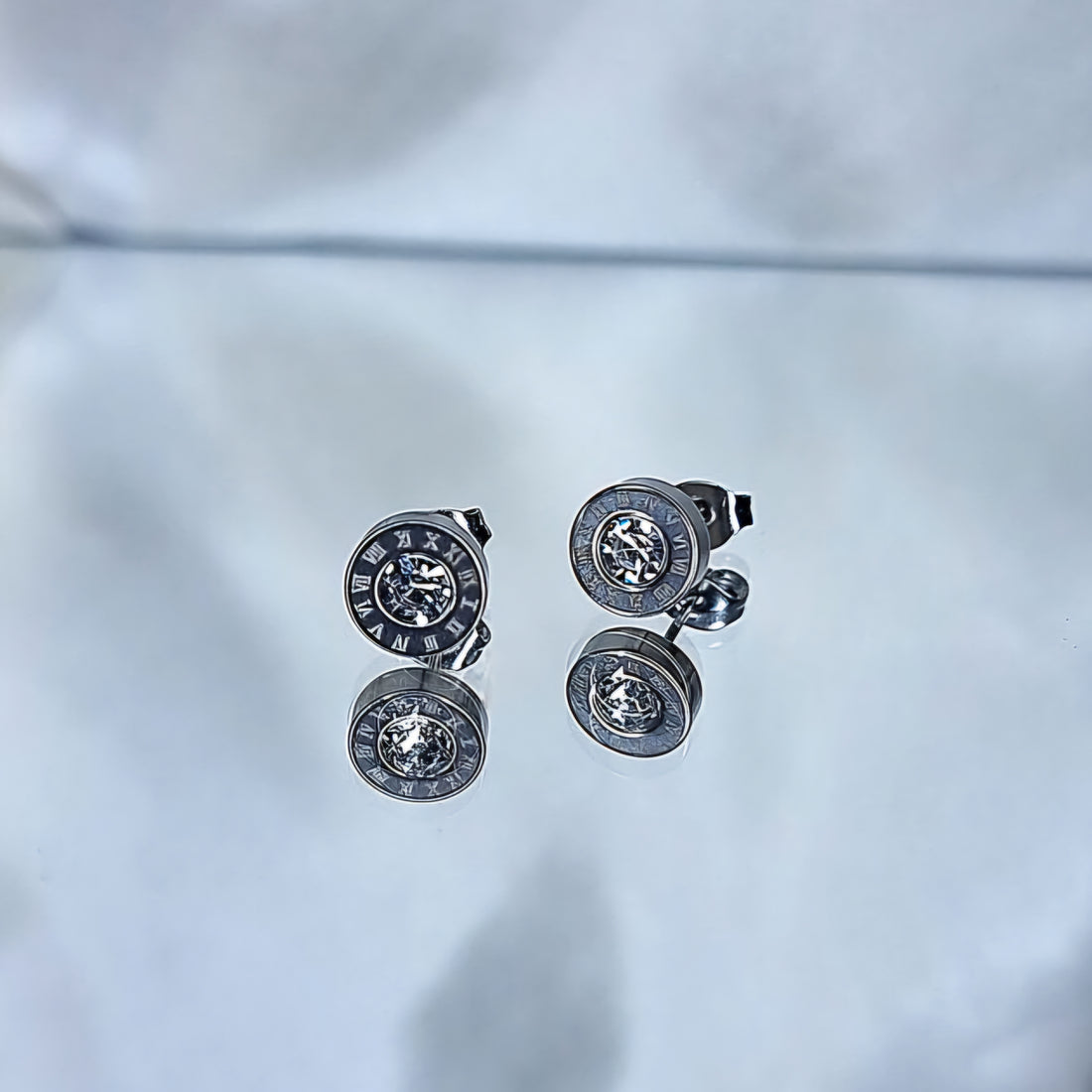 Earrings &quot;White crystal elegance&quot;