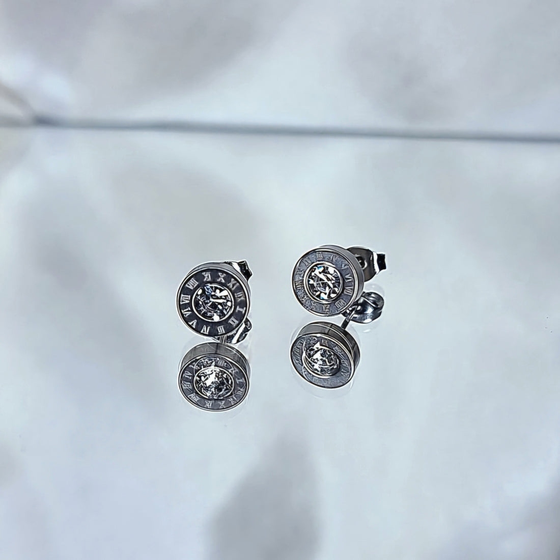 Earrings &quot;White crystal elegance&quot;