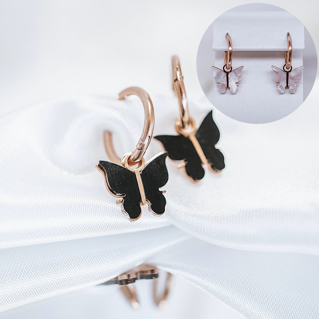 Auskari &quot;Black butterfly&quot;