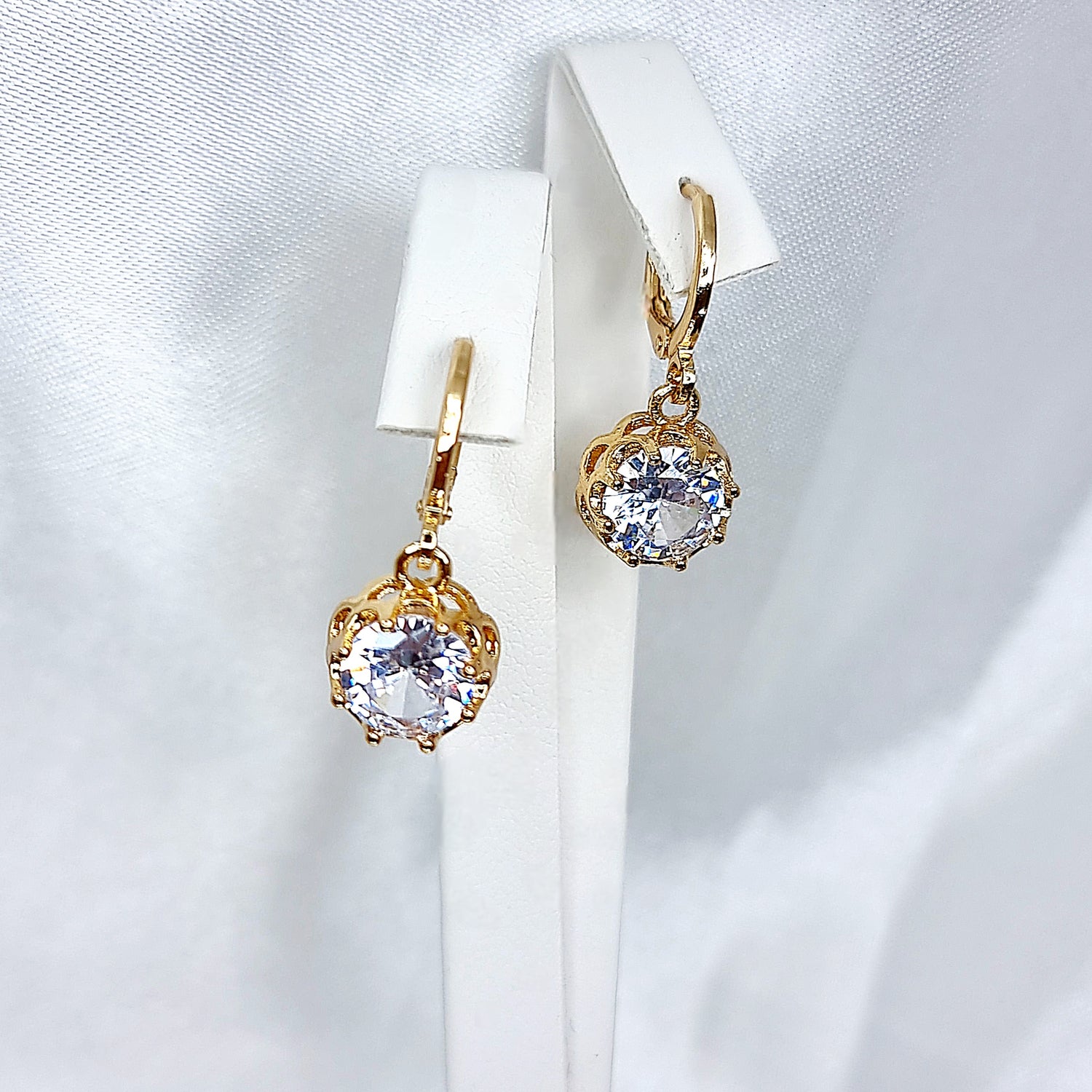 Earrings &quot;Round crystal&quot;