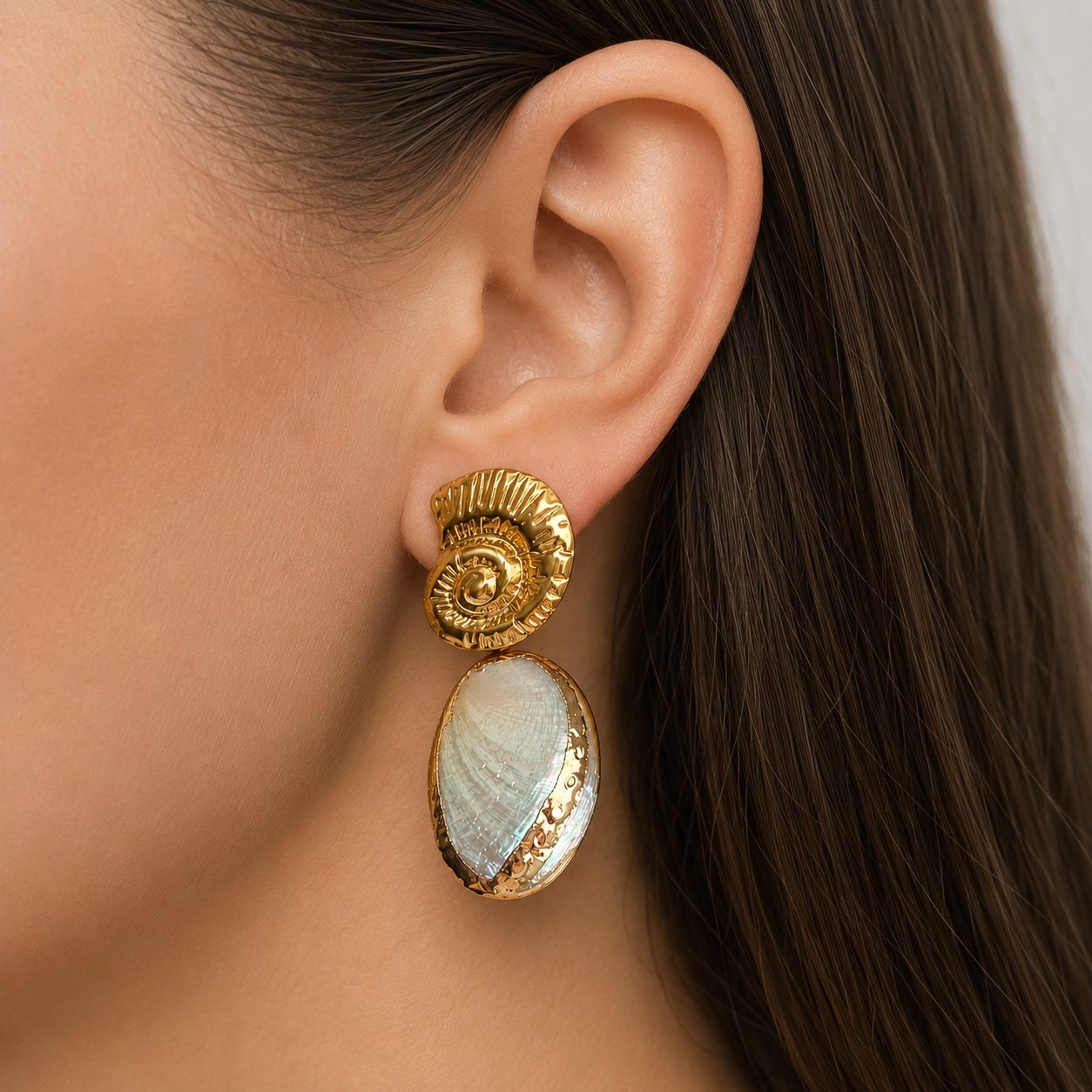 Auskari "Chic Shell"