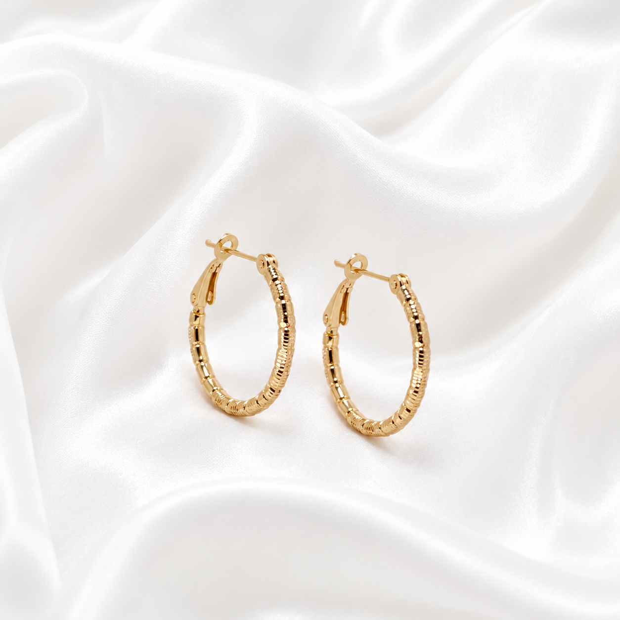 Auskari "Textured Gold"