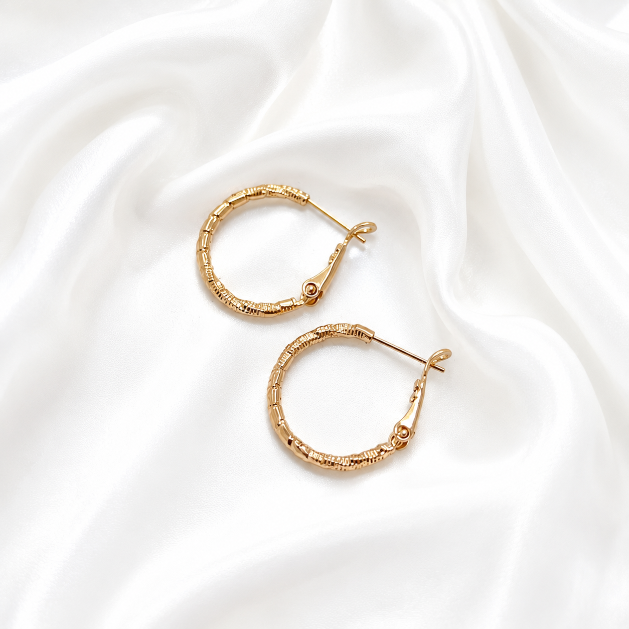 Auskari "Textured Gold"