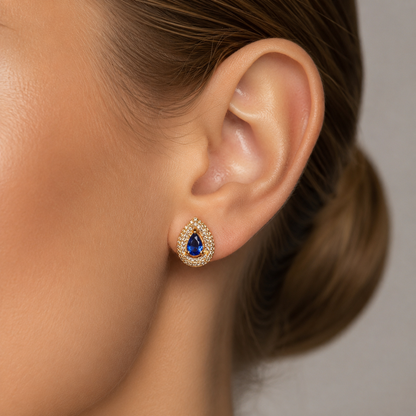 Auskari "Royal Blue Drop"